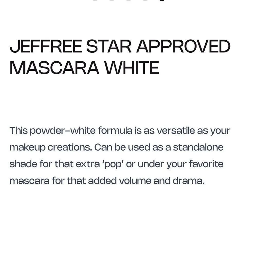 Jeffree Star elegant white